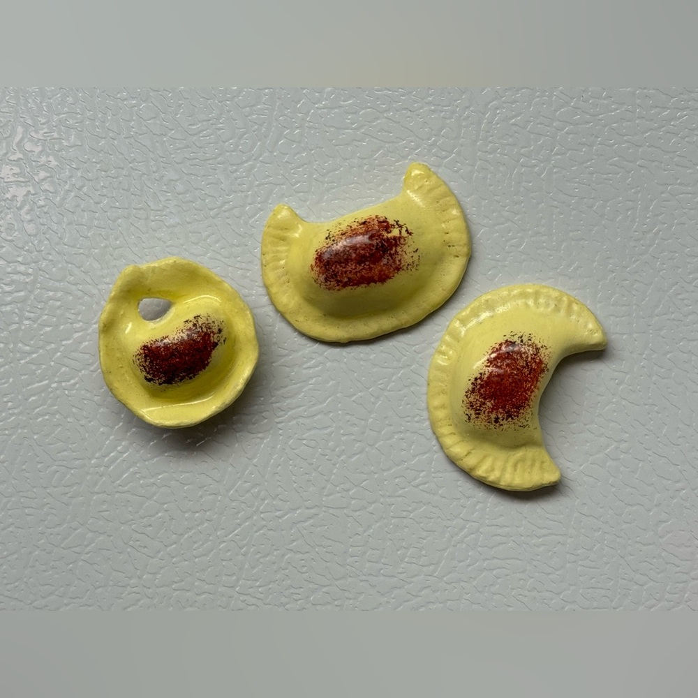 Pierogi polymer clay Magnets